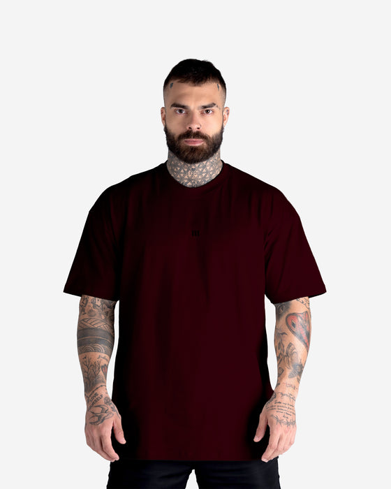 Camiseta Oversized Treino Bordo Mith Nation Icon