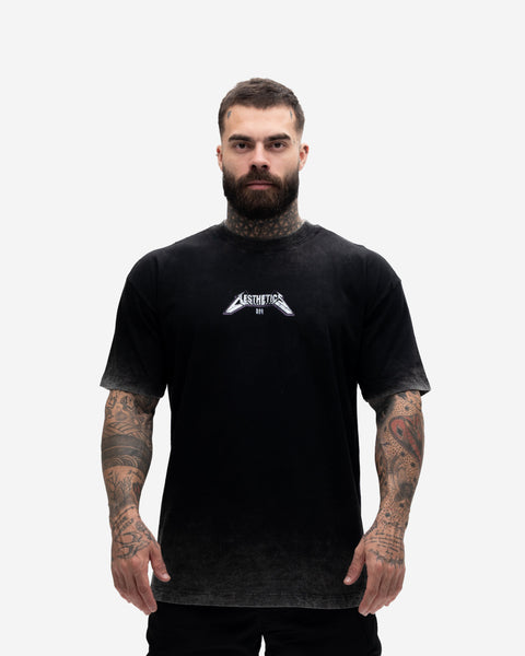 Camiseta <strong>Oversized Estonada Premium</strong> Mith X Superman Metalica Preto