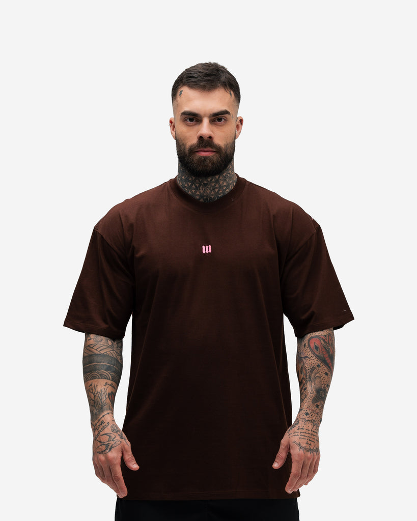 Camiseta Oversized Mith Nation Comb Marrom