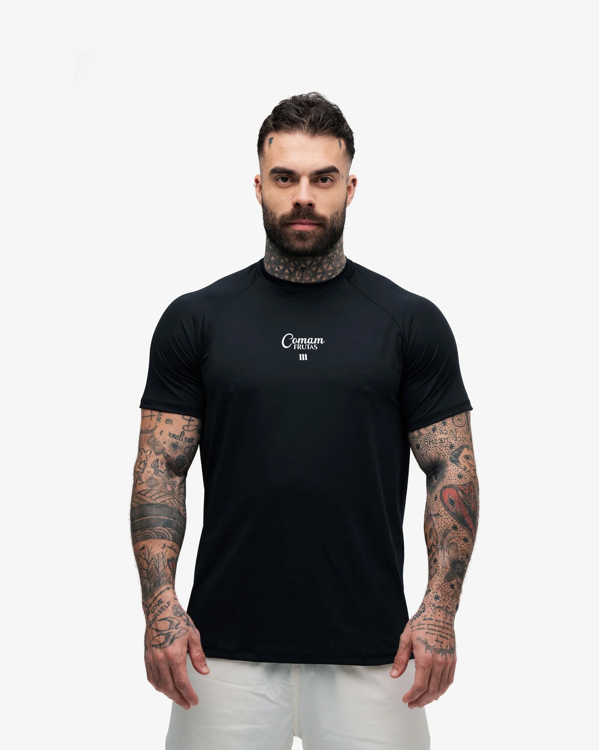 Camiseta <strong>Regular</strong> Dri Fit Pro Comam Frutas Camisa 10 Preto