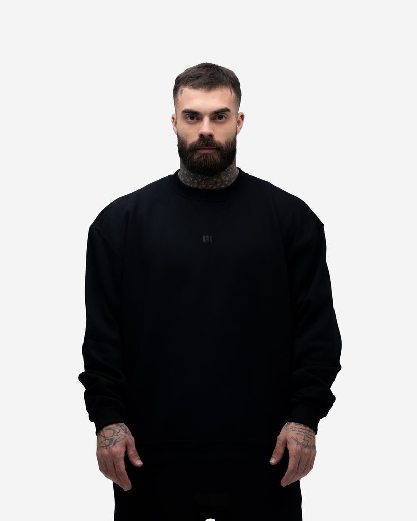 Blusa de Moletom Gola Careca Mith Nation Preto