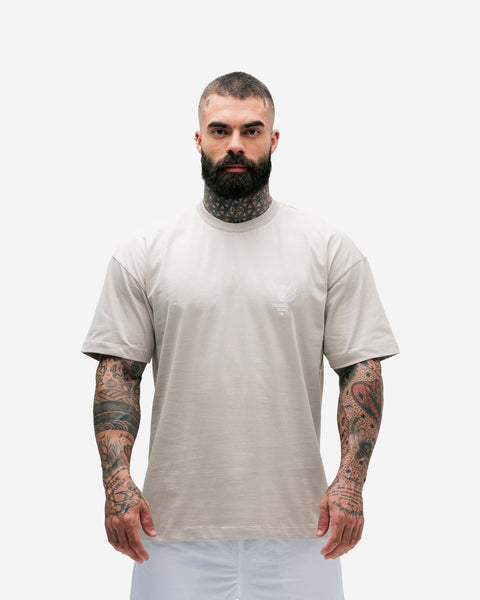 Camiseta Oversized Heavy Bege Mith Nation Training Club