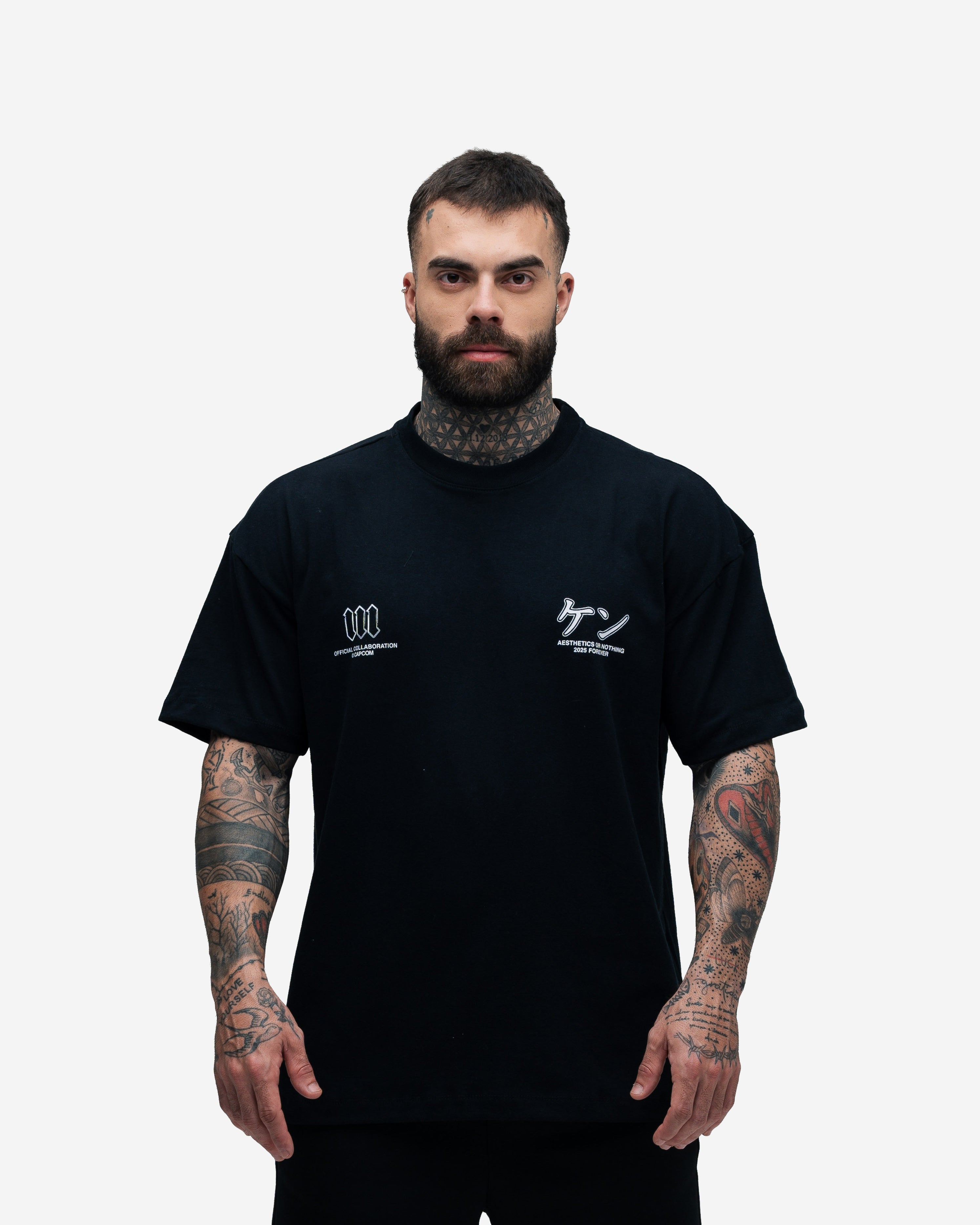 Camiseta Oversized Street Fighter Ken Preto – Mith