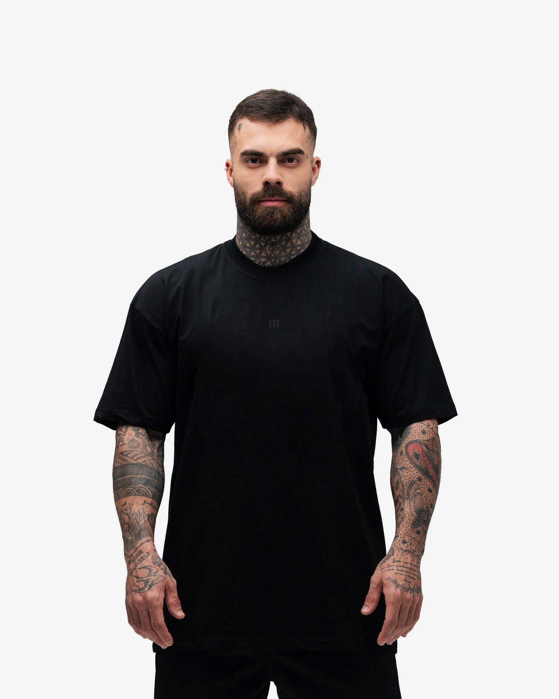 Camiseta Oversized Treino Preto Mith Natio Icon