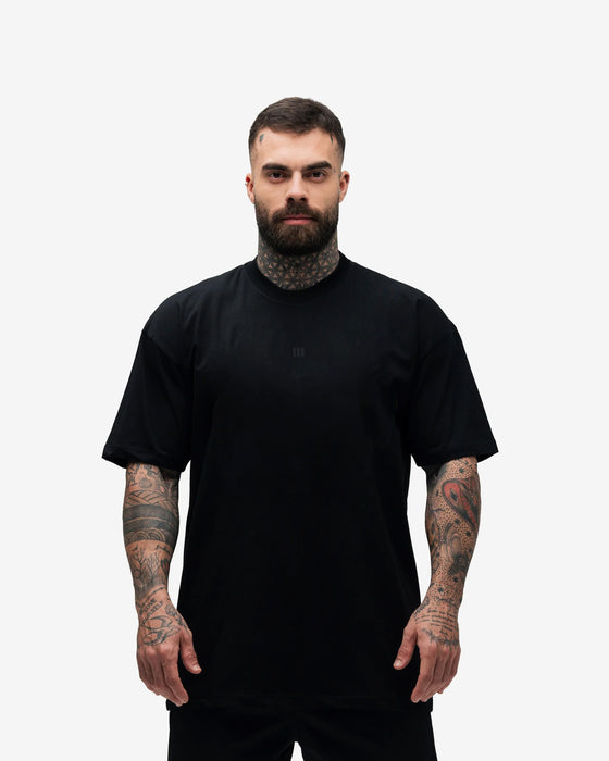 Camiseta Oversized Treino Preto Mith Natio Icon