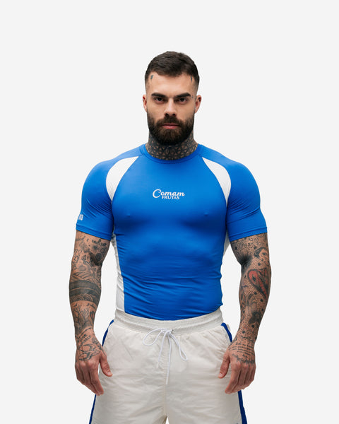 RashGuard <strong>Compressão </strong> Mith Comam Frutas BR Azul