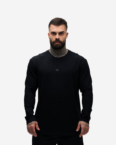 Camiseta Manga Longa Logo Preto