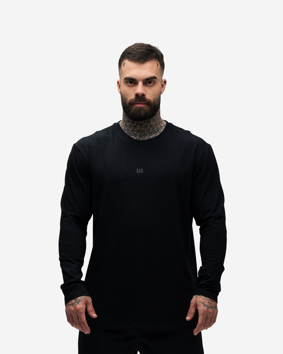 Camiseta Manga Longa Logo Preto