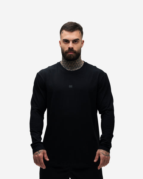 Camiseta Manga Longa Logo Preto