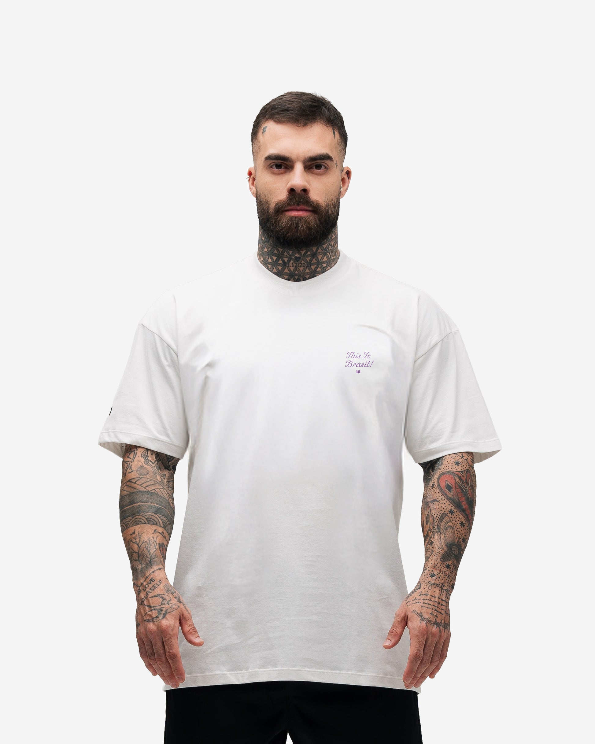 Camiseta <strong>Oversized Treino</strong> Comam Frutas This Is Brasil Off White