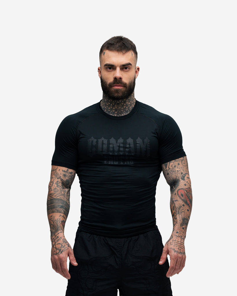RashGuard Comam Frutas Flames Preto