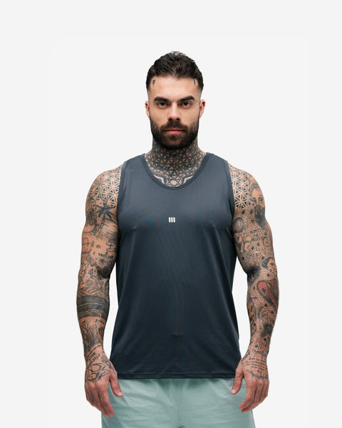 Regata Tank Top Dry Fit Logo Chumbo