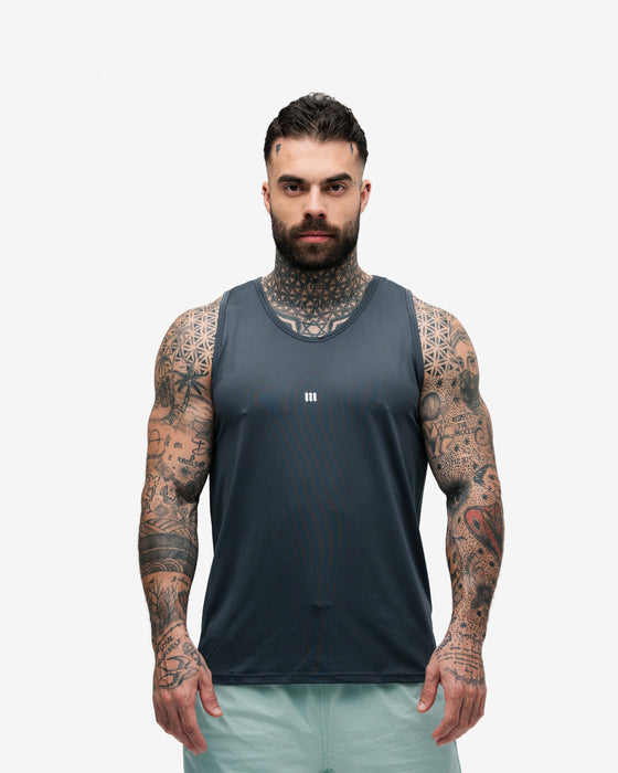 Regata Tank Top Dry Fit Logo Chumbo