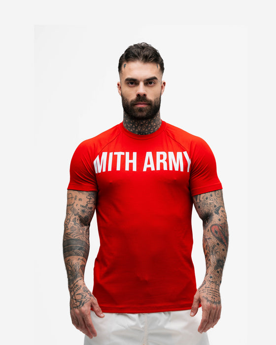 Camiseta Raglan Mith Nation Vermelha
