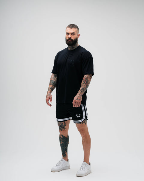 Camiseta Oversized de Treino Golden Era Preta Athl Aesthetics