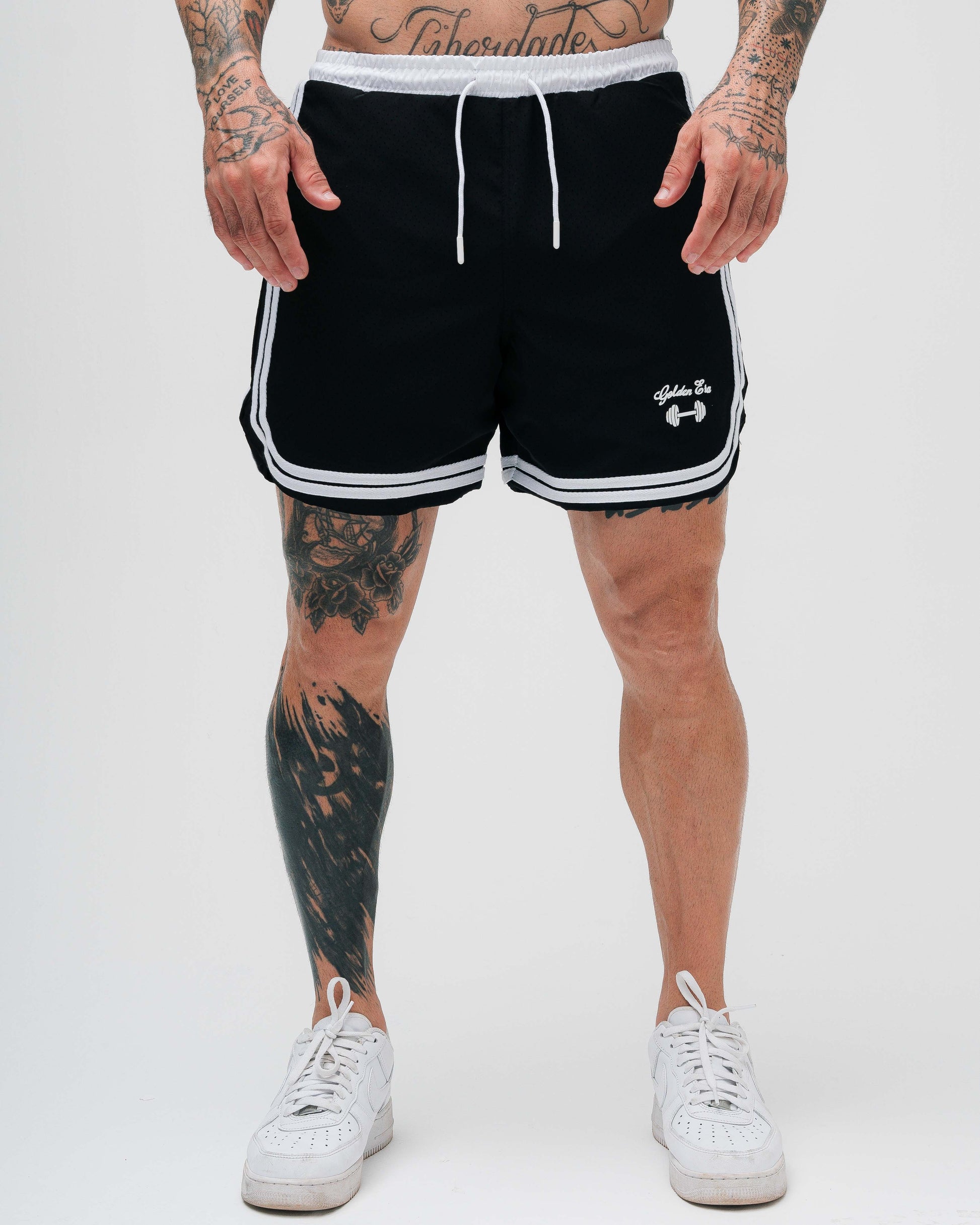 Shorts Curto de Tactel Preto Golden Era