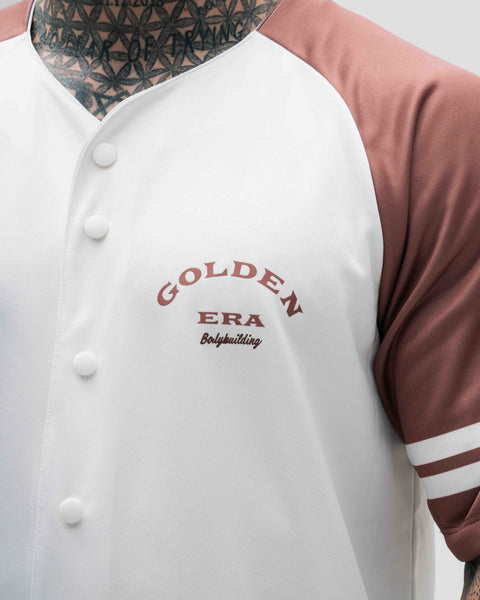 Camiseta Jersey Off White e Bordo Golden Era