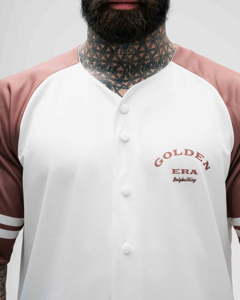 Camiseta Jersey Off White e Bordo Golden Era