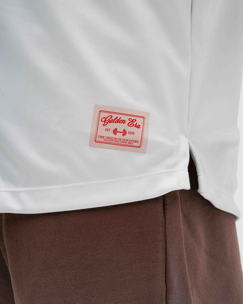 Camiseta Jersey Off White e Bordo Golden Era
