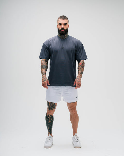 Camiseta Oversized Heavy Chumbo Mith Nation Logo