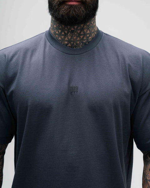 Camiseta Oversized Heavy Chumbo Mith Nation Logo