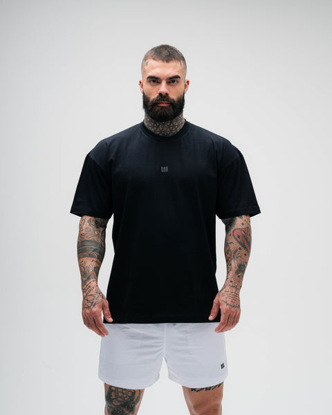 Camiseta Oversized Treino Preto Mith Nation Icon