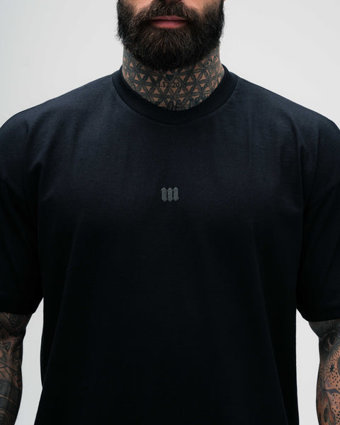 Camiseta Oversized Treino Preto Mith Nation Icon