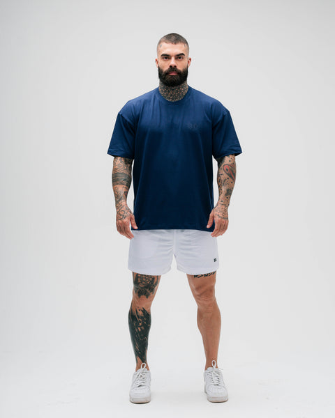 Camiseta Oversized Treino Azul Mith Nation Aesthetics Forever