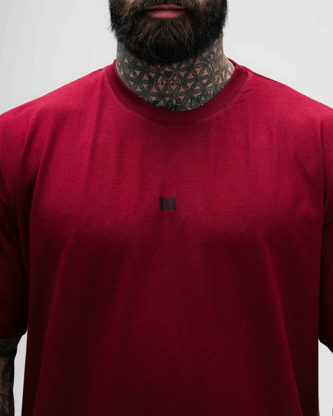 Camiseta Oversized Treino Bordo Mith Nation Icon