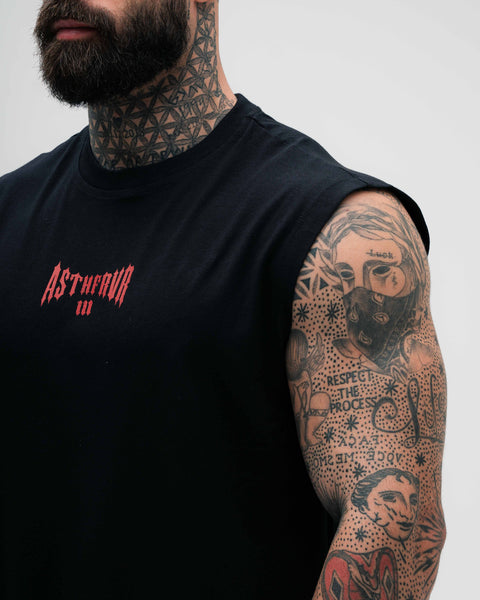 Regata Drop Sholder Slevelles Preto Mith Nation Lifting Club