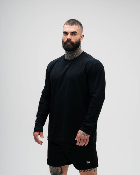 Camiseta Manga Longa Preto Mith Nation