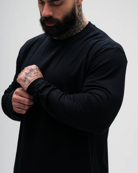 Camiseta Manga Longa Preto Mith Nation