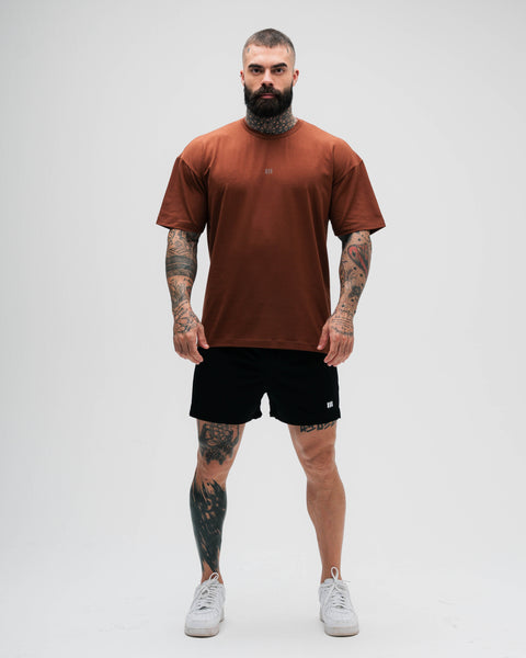 Camiseta Overdized Treino Marrom  Mith Nation Doodle