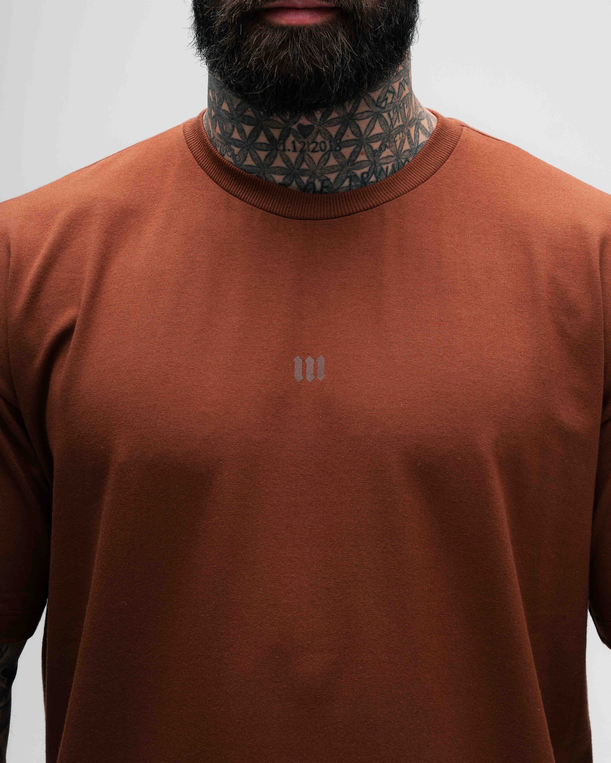 Camiseta Oversized Treino Marrom  Mith Nation Doodle