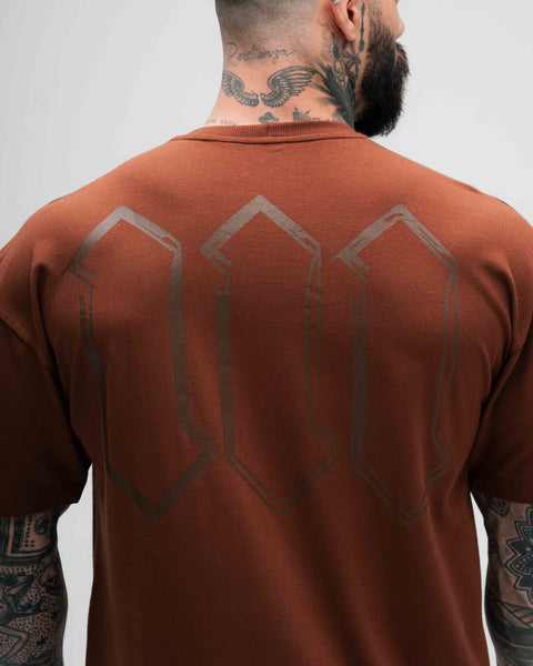 Camiseta Overdized Treino Marrom  Mith Nation Doodle