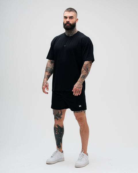 Camiseta Overdized Treino Preto Mith Nation Doodle