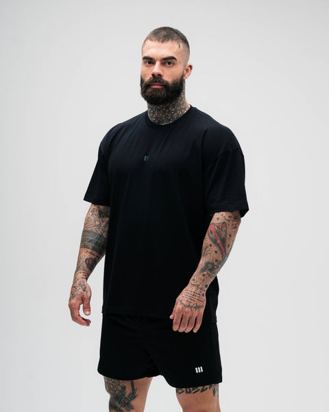 Camiseta Overdized Treino Preto Mith Nation Doodle