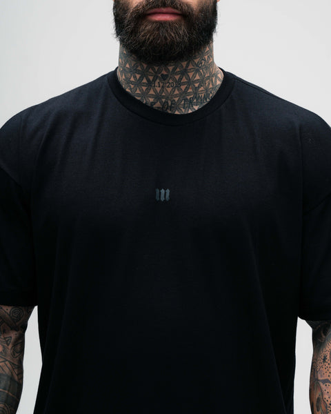 Camiseta Overdized Treino Preto Mith Nation Doodle