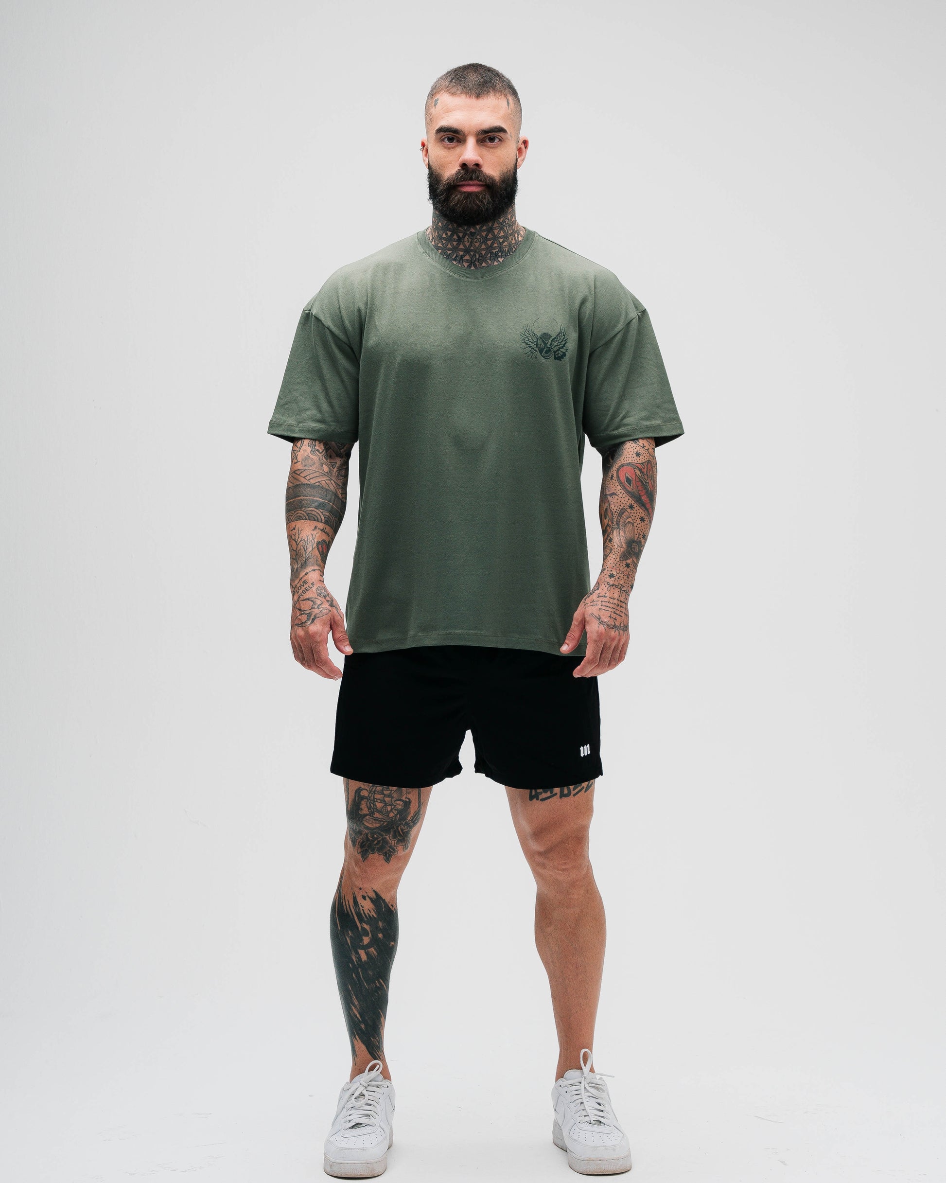 Camiseta Oversized Treino Verde Mith Nation Aesthetics Forever