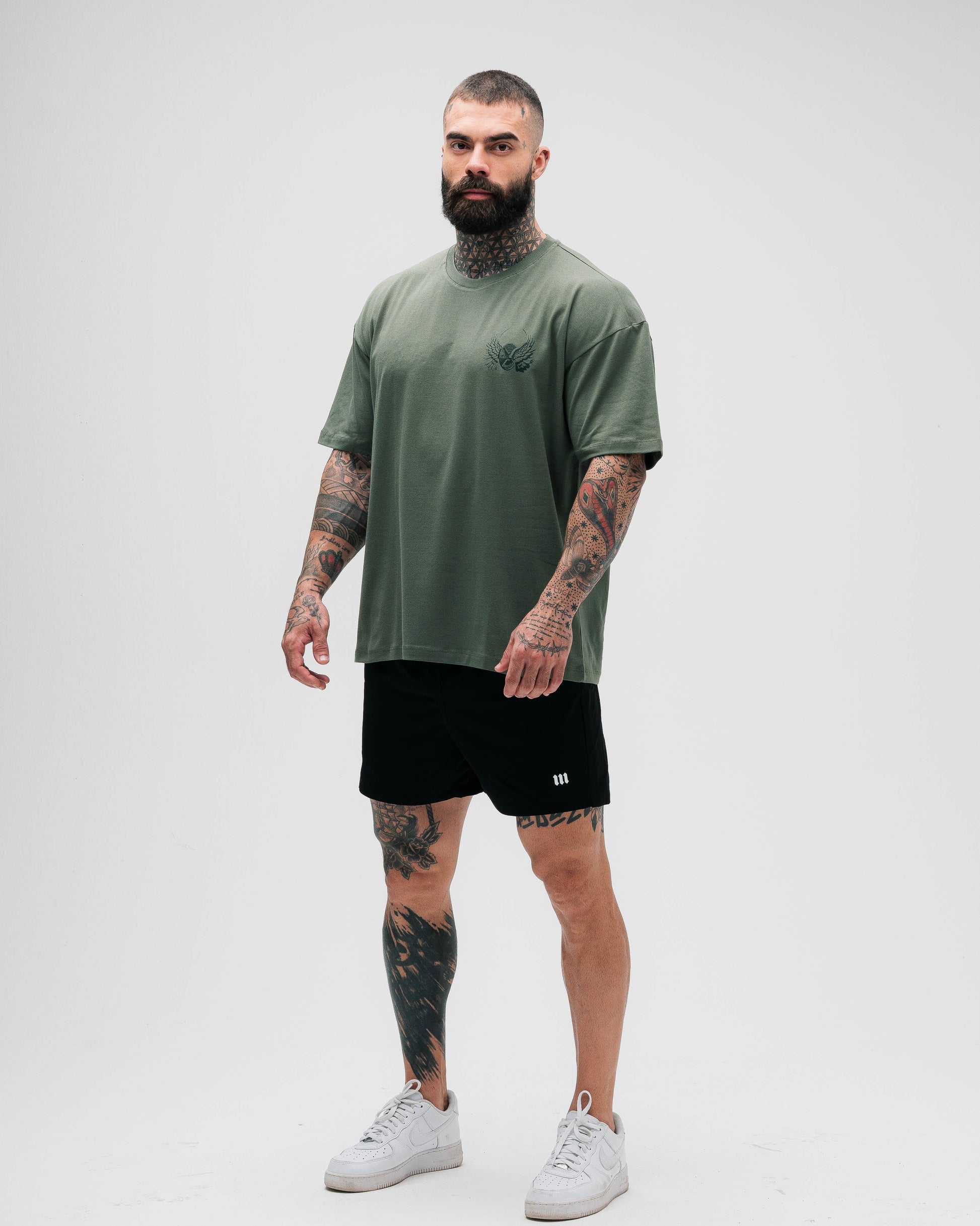 Camiseta Oversized Treino Verde Mith Nation Aesthetics Forever