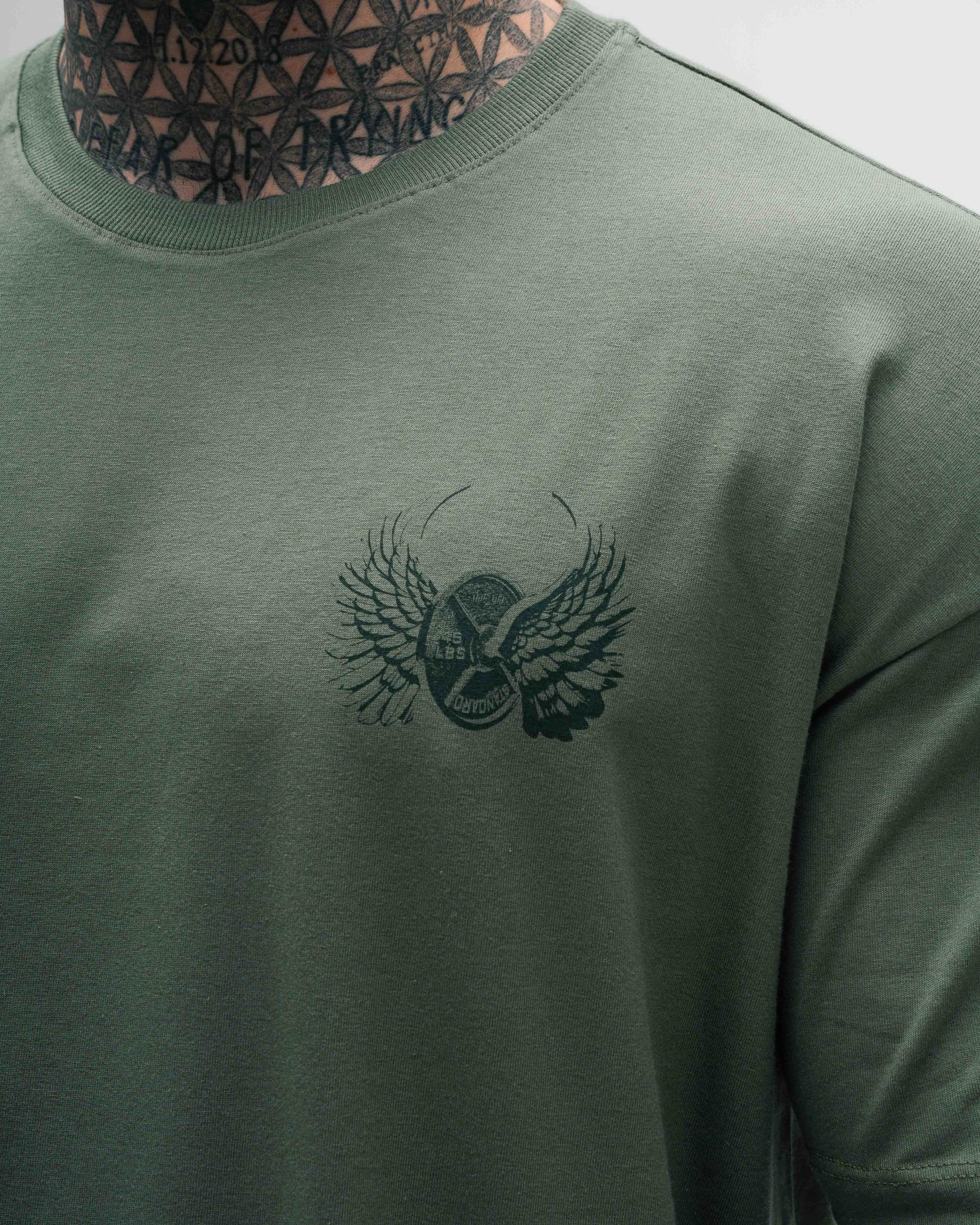 Camiseta Oversized Treino Verde Mith Nation Aesthetics Forever