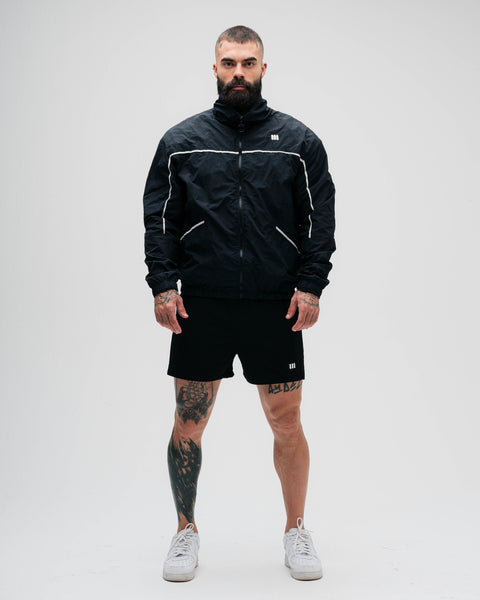 Jaqueta Corta Vento Tactel Preta Mith Nation