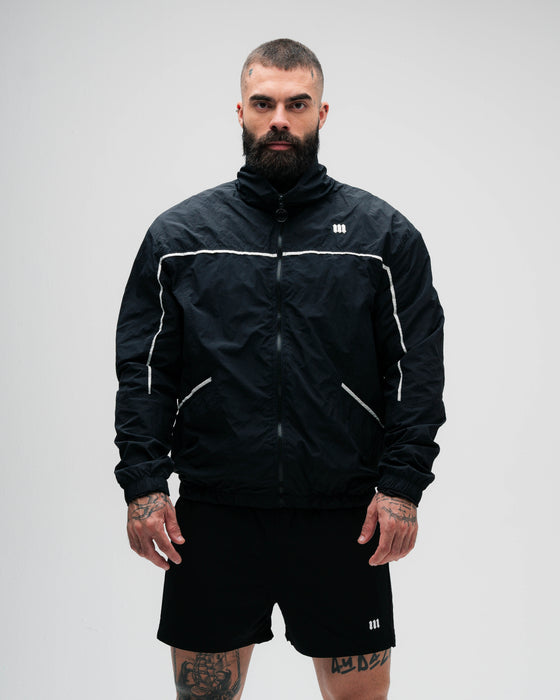 Jaqueta Corta Vento Tactel Preta Mith Nation