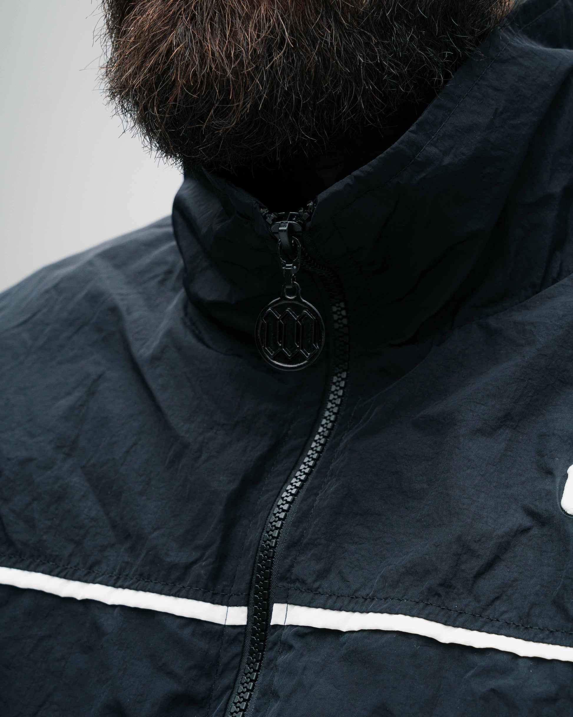 Jaqueta Corta Vento Tactel Preta Mith Nation