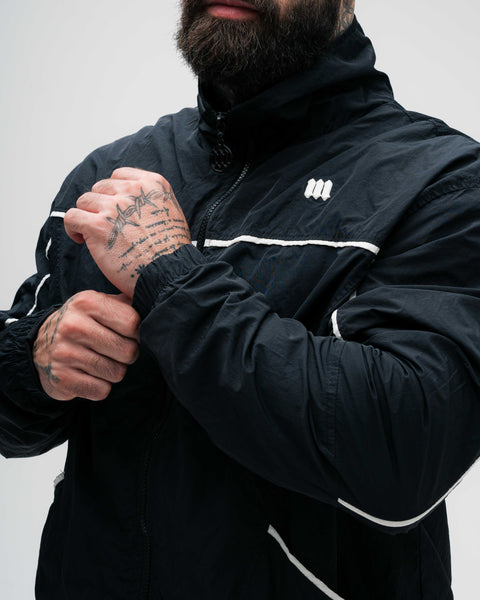 Jaqueta Corta Vento Tactel Preta Mith Nation