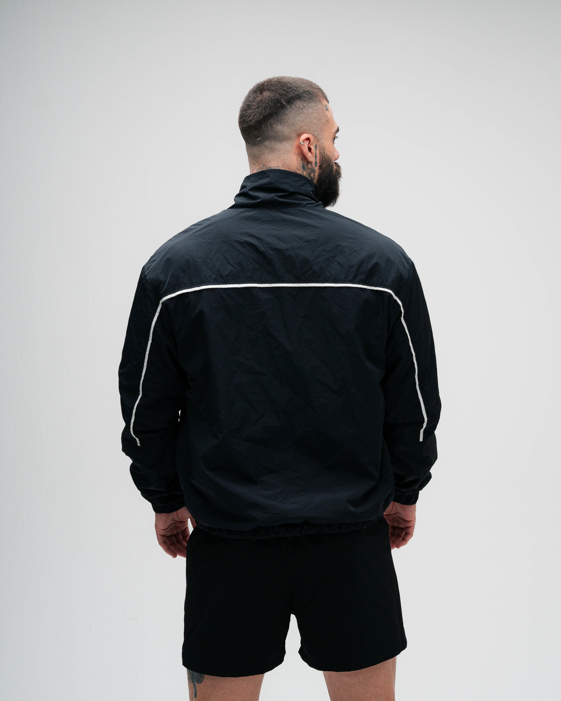 Jaqueta Corta Vento Tactel Preta Mith Nation