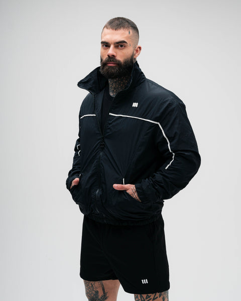 Jaqueta Corta Vento Tactel Preta Mith Nation