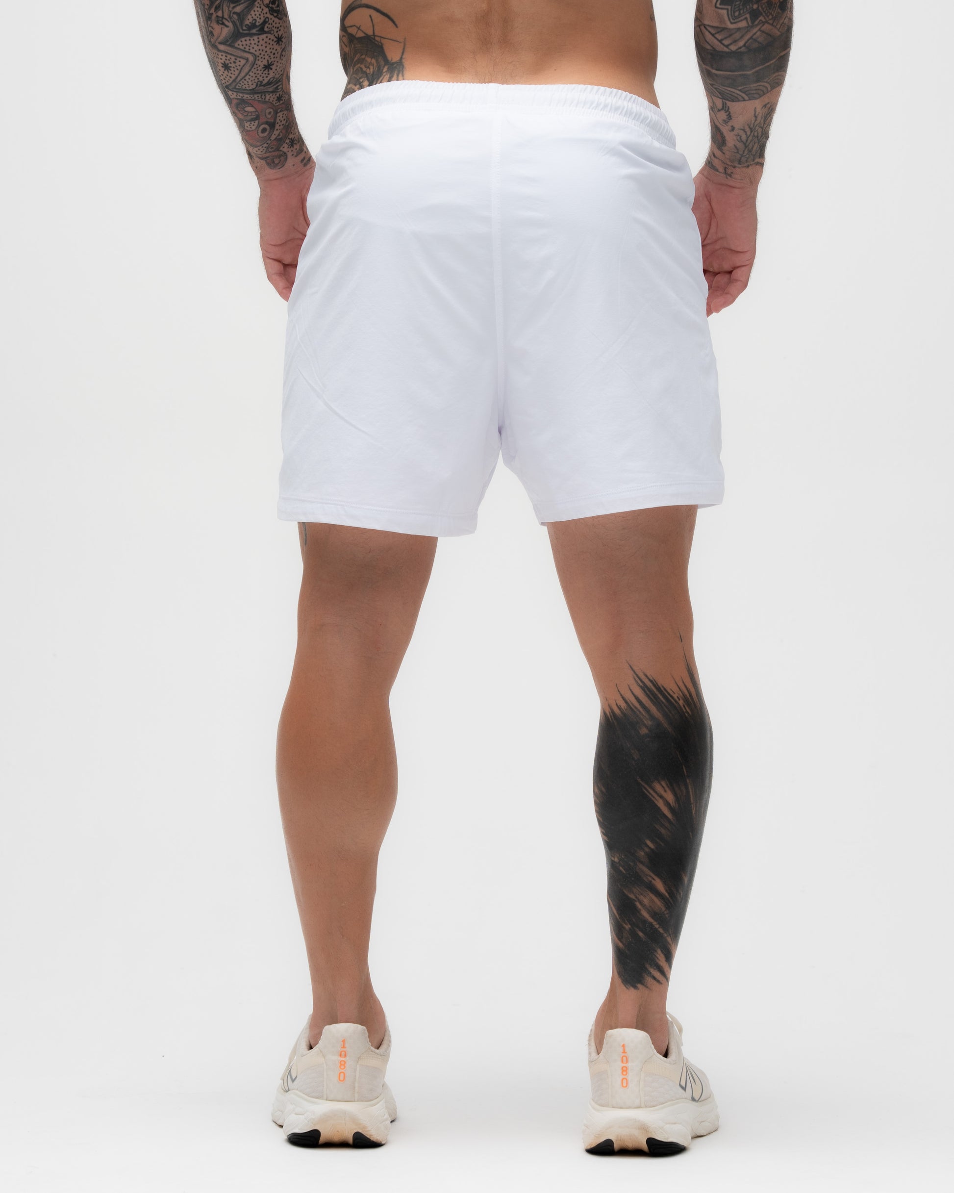 Shorts Regular Tactel Branco Mith Nation Icon