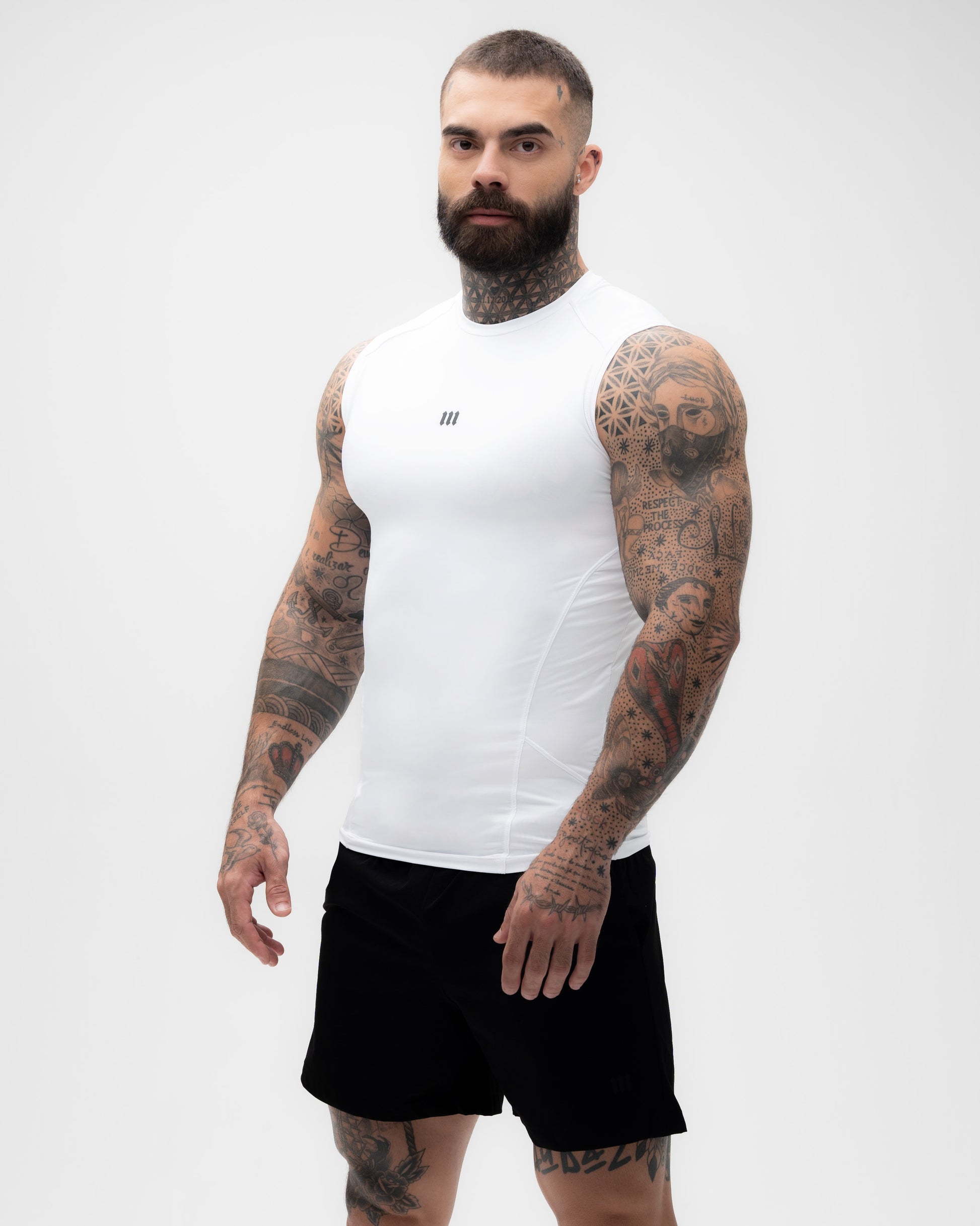 Regata Compressão Branco Mith Nation Icon