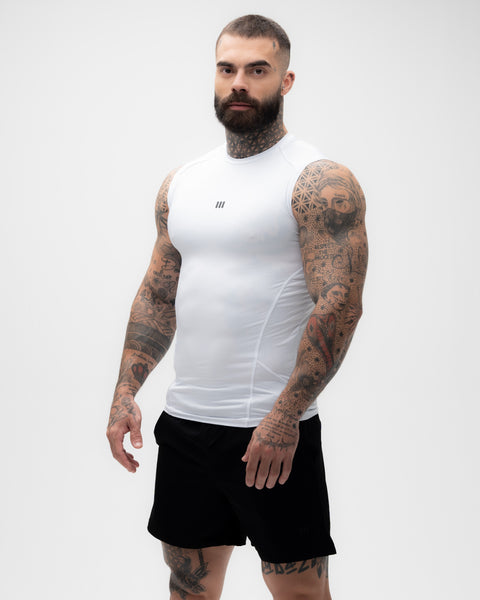 Regata <strong>Compressão</strong> Branco Mith Nation Icon